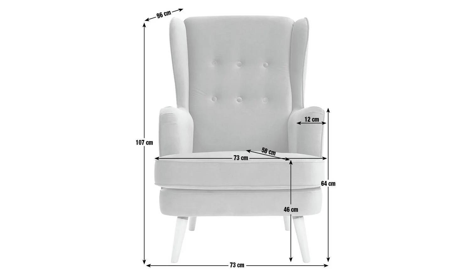 Callie Velvet Chair Cornflower Blue Comfortable Lounge Chair Design - Image 8